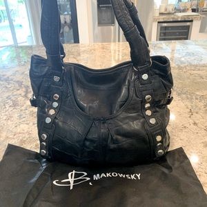 New never carried black Makowsky bag w dust bag.